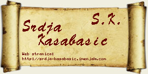 Srđa Kasabašić vizit kartica
